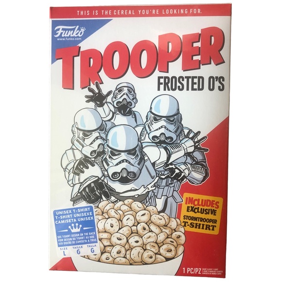 NEW Funko Brand Star Wars T-Shirt Trooper Frosted O's - Picture 1 of 4